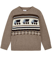 Hust and Claire Blouse - Knitted - Pelle - Beaver w. Trucks