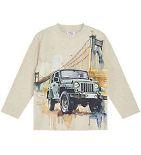 Hust and Claire Blouse - Anton - Wheat Melange w. Jeep
