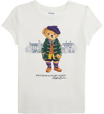 Polo Ralph Lauren T-Shirt - Weiß m. Kuscheltier