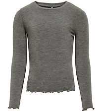 Kids Only Blouse - KogAmour - Dark Grey Melange