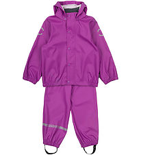 Mikk-Line Rainwear - PU - Recycled - Purple Cactus Flower