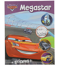 Megastar Colouring Book w. Stickers - 128 Pages - Disney Cars