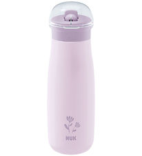 Nuk Vatnsflaska M. sogrör - Mini-Me Flip - 500 ml - Stál - Flowe