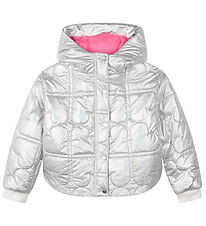 Billieblush Steppjacke - Pouf - Weiß Metallic