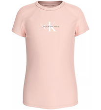 Calvin Klein T-skjorte - Micro Monogram - Peach Pisk