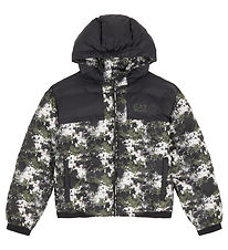 EA7 Puffer Jacket - Fancy Black/Army