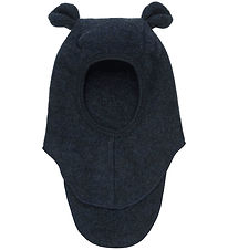 Huttelihut Balaclava - Wool fleece - Single Layer - Navy w. Ears