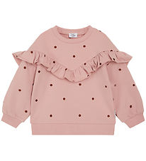 Hust and Claire Sweatshirt - Sicilia - Dusty Rose w. Dots