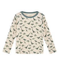 Hust and Claire Blouse - Wool/Bamboo - Abba - Jade Green w. Dino