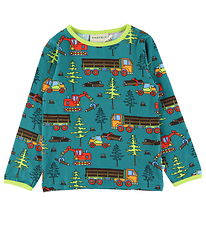 Småfolk Blouse - Petrol Green