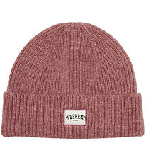 Vero Moda Girl Húfa - Rib - Prjónað - VmGila Patch - Mesa Rose