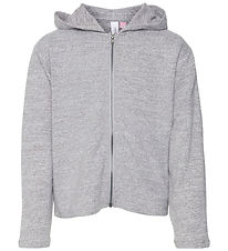 Vero Moda Girl Cardigan w. Hood - VmBella - Light Grey Melange