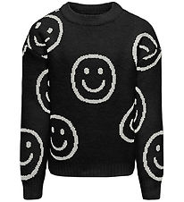 Kids Only Blússa - Prjónað - KogHappie - Black/Cloud Dansari Hap