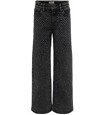 Kids Only Jeans - KogHope - Þvegið Black/Rhinestone