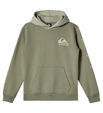 Quiksilver Hettupeysa - Omni Lógó - Rykgrænt