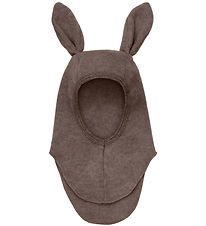 Huttelihut Balaclava - Wool fleece - Single Layer - Brown Melang