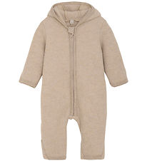 Huttelihut Overall - Ullfleece - Camel Melange m. Öron