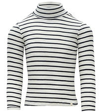 Minimalisma Blouse w. Turtleneck - Rib - Silk/Cotton - Bui - Sai
