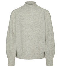 Vero Moda Girl Bluse - Strick - VmLeaf - Light Grey Melange