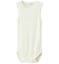 Name It Bodysuit u/æ - Wool - NmfWang - Snow White w. Pointelle