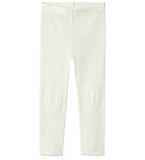 Name It Leggings - Wool - Noos - NmfWang - Snow White w. Pointel