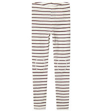 Name It Leggings - Wool - NkfWang - Snow White M Pointelle