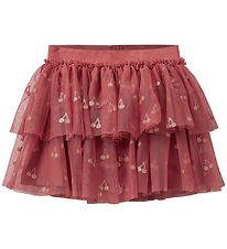 Sofie Schnoor Skirt - Coral Pink w. Cherry/Glitter