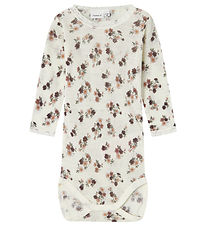 Name It Bodysuit L/æ - Wool - Noos - NbfWang - Snow White w. Poi