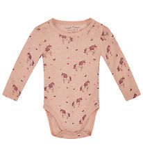 Hust and Claire Bodysuit L/æ - Wool/Tencel - Rib - Bocel - Rose