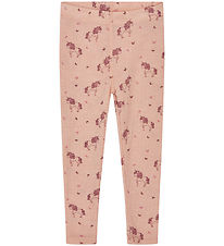 Hust and Claire Leggings - Wool/Tencel - Rib - Locel - Rose Clou