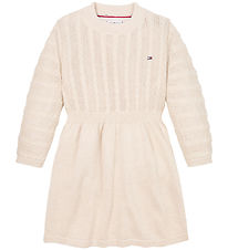 Tommy Hilfiger Kleid - Strick - Cable - Heathered Oat