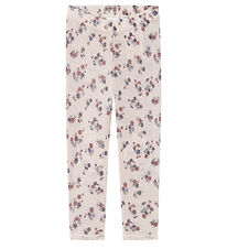 Name It Leggings - Wool - Noos - NmfWang - Lilac Ash w. Pointell