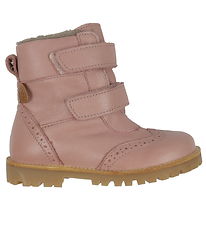 Pom Pom Winter Boots - Broque Velcro Boot Tex - Old Rose