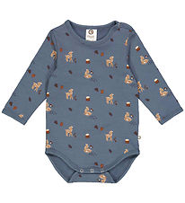 Müsli Bodysuit L/æ - Deer - Stormy Blue/Shade/Bark