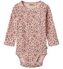 Wheat Bodysuit L/æ - Liv - Pale Rose Flowers