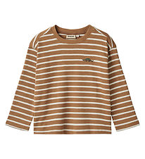 Wheat Blouse - Dallas - Caramel Stripe