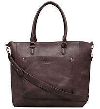 Rosemunde Shopper w. Clutch - 2 In 1 - Dark Brown/Gold