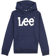 Lee Hoodie - Wobbly Graphic - Navy Blazer