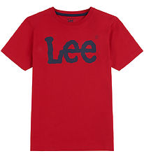 Lee T-skjorte - vinglete grafikk - Tango Red