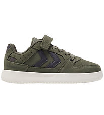 Hummel Skór - ST. Power Play Suede Jr - Dusty Olive