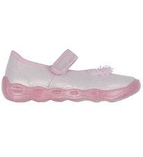 Superfit Ballerina Hausschuhe - Bubble - Rosa/Weiß