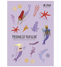 Rice Stickers To Lunchbox - 18 pcs - Lavender/Mermaid