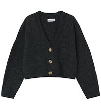 Name It Cardigan - Knitted - Noos - NkfHolly - Dark Grey Melange