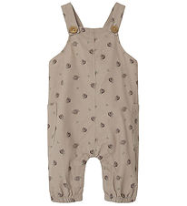 Lil' Atelier Overalls - Corduroy - NbfNola - Gray Morn/Floral