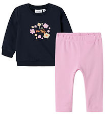 Name It Sett - Peysa/Leggings - NbfVuvivian - Pastel Lágt