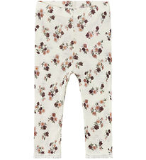 Name It Leggings - Wool - Noos - NmfWang - Snow White w. Pointel