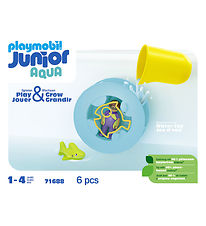 Playmobil Junior Aqua - Waterwheel With Baby Shark - 71688 - 6 P