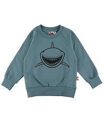 DYR-Cph Sweatshirt - Djurbälg - Blue Grey Outline Shark