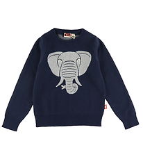 DYR-Cph Tröja - Dyractic Cotton Tröja - Dk Marinblå Elephant