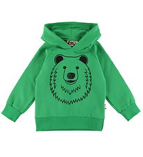 DYR-Cph Hoodie - Djurbälg - Green Konturbjörn